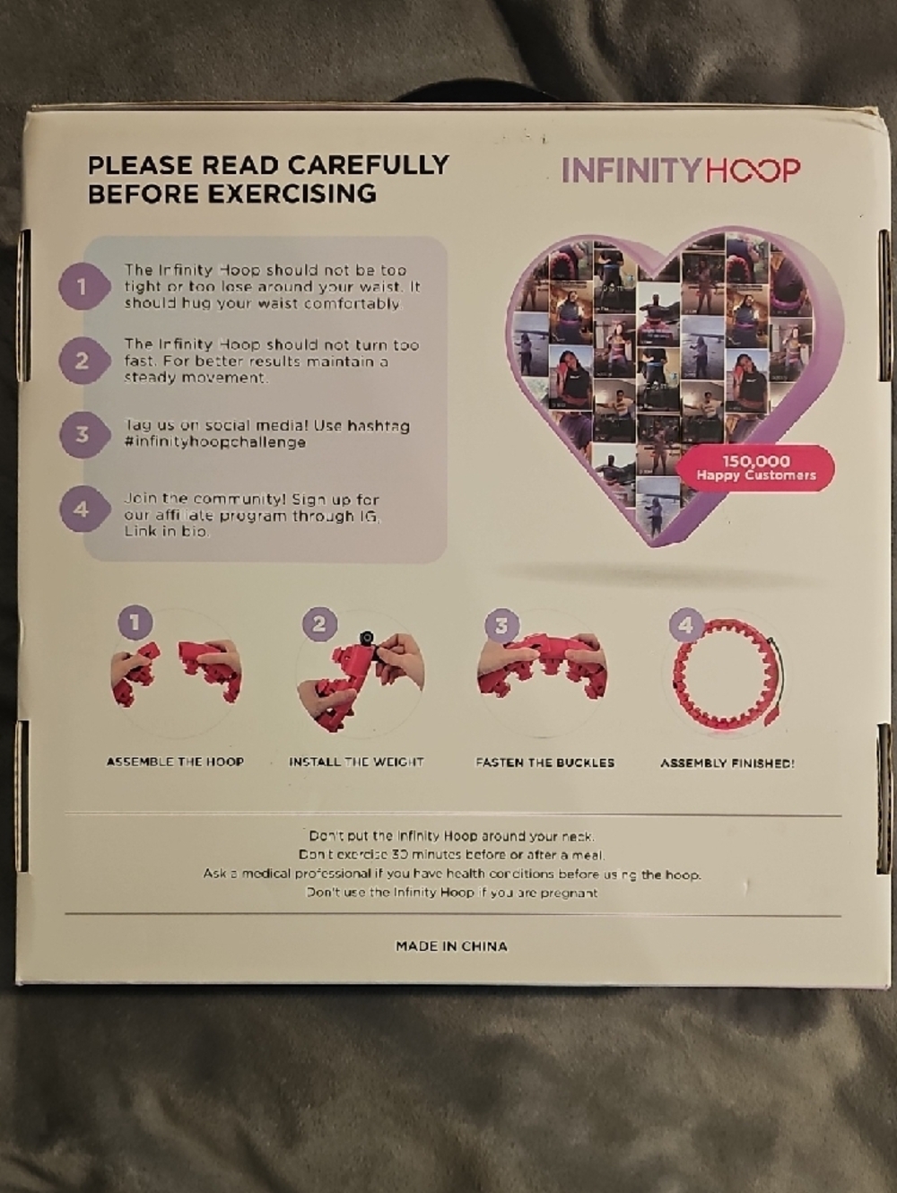 INFINITY Hoop Detachable Weighted Fitness Hoop - Picture 2 of 3
